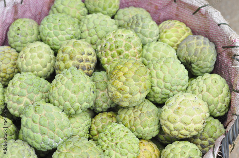 Fototapeta premium Custard apple in the market