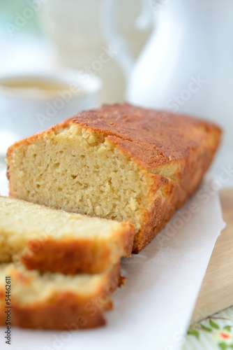 A home baked fruit bread with apple puree.
