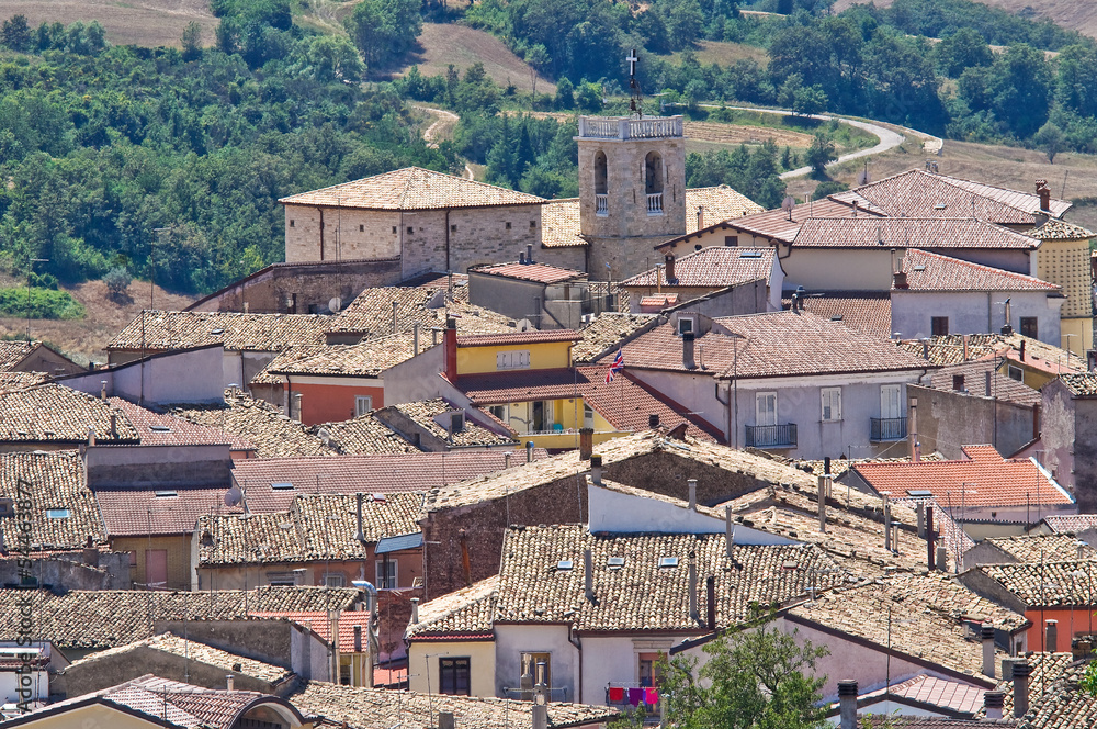 Obraz premium Panoramic view of Roseto Valfortore. Puglia. Italy.