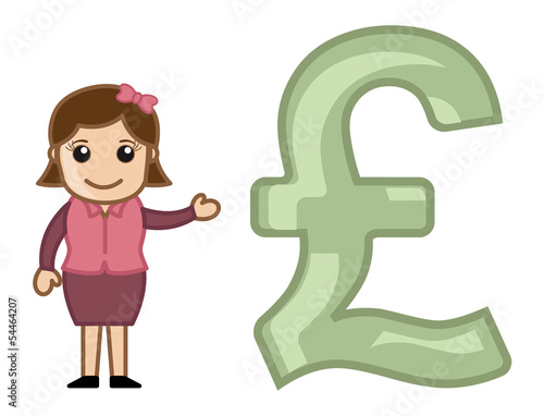 Presention Pound Sign - Vector Illustration