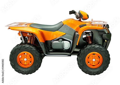 Quad bike isolated