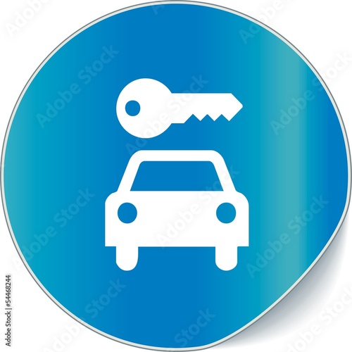 étiquette location voiture