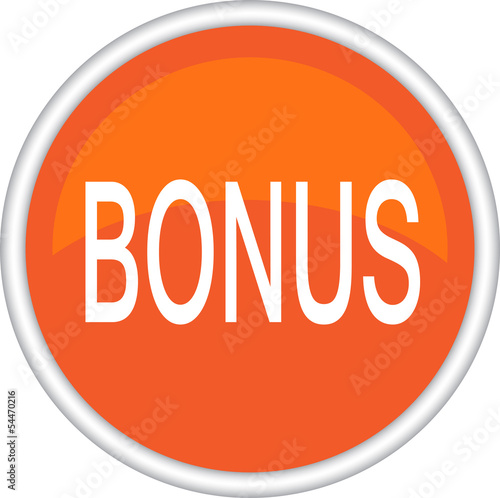 Круглый знак с надписью BONUS