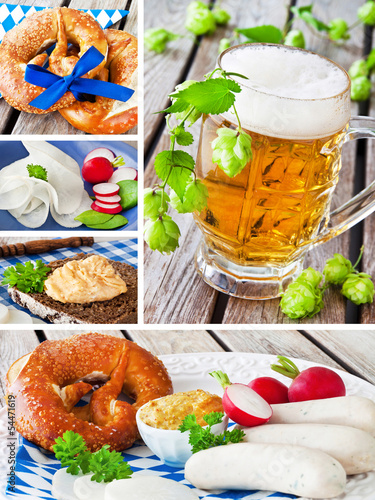 Weisswurst und Bier - Oktoberfest photo