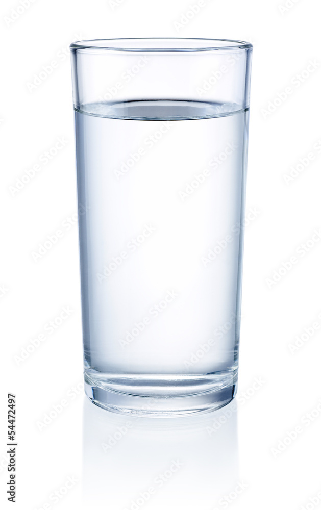 Glass of Water isolated on a white background Glass of Water isolated on a white background