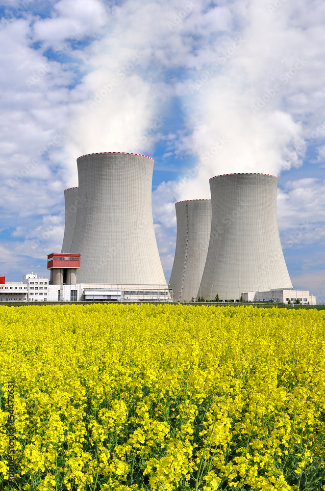 Nuclear power plant Temelin in Czech Republic , Europe Nuclear power plant Temelin in Czech Republic , Europe
