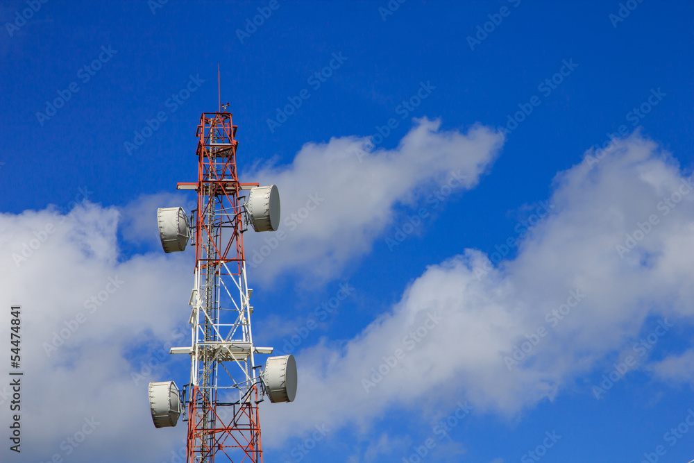 Antenna with blue sky Antenna with blue sky