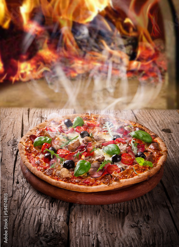 Delicious italian pizza