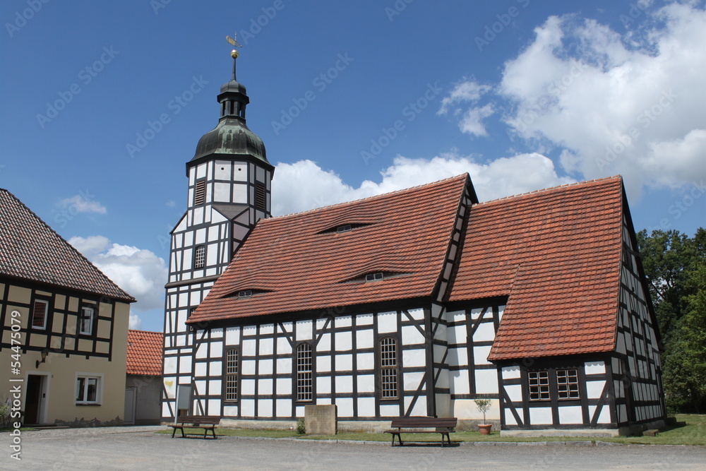Fachwerkkirche auf Gut Saathain (Elbe-Elster Land)
