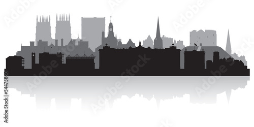 York city skyline silhouette photo