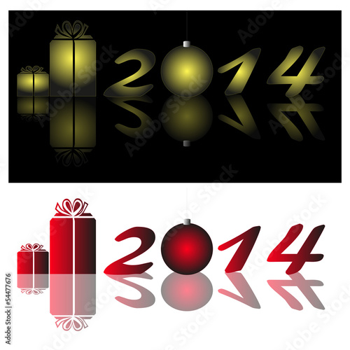 decorazione per capodanno con riflesso