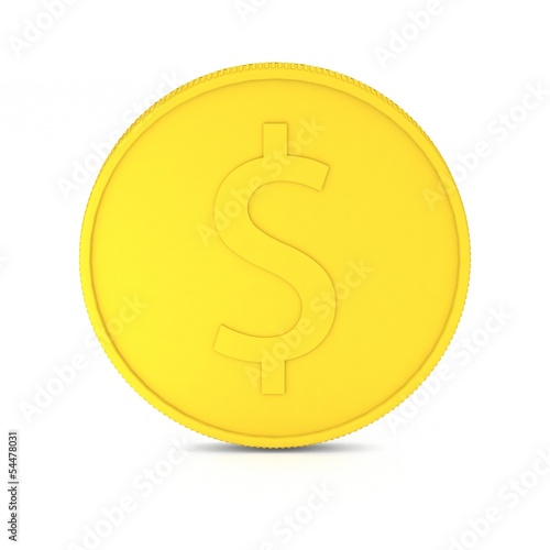Gold dollar coin