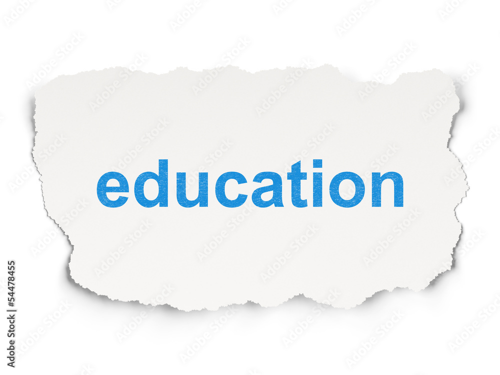 Education concept: Education on Paper background Education concept: Education on Paper background