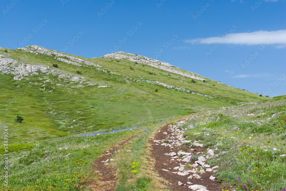 Chatyr-Dah mountainous massif in Crimea