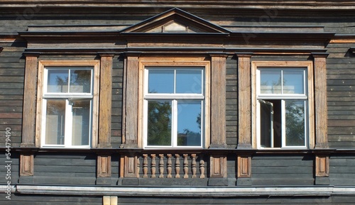 Detail of wooden architecture (Riga, Latvia)