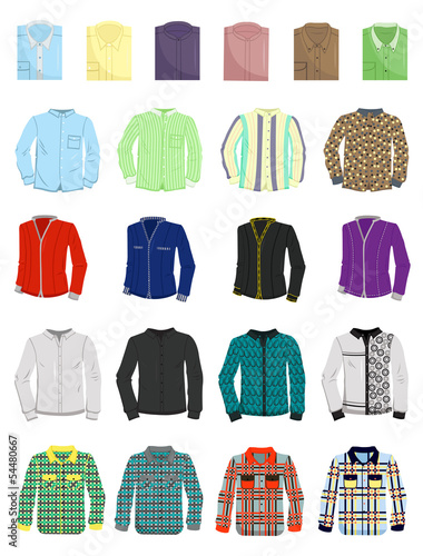 A set of men's shirts