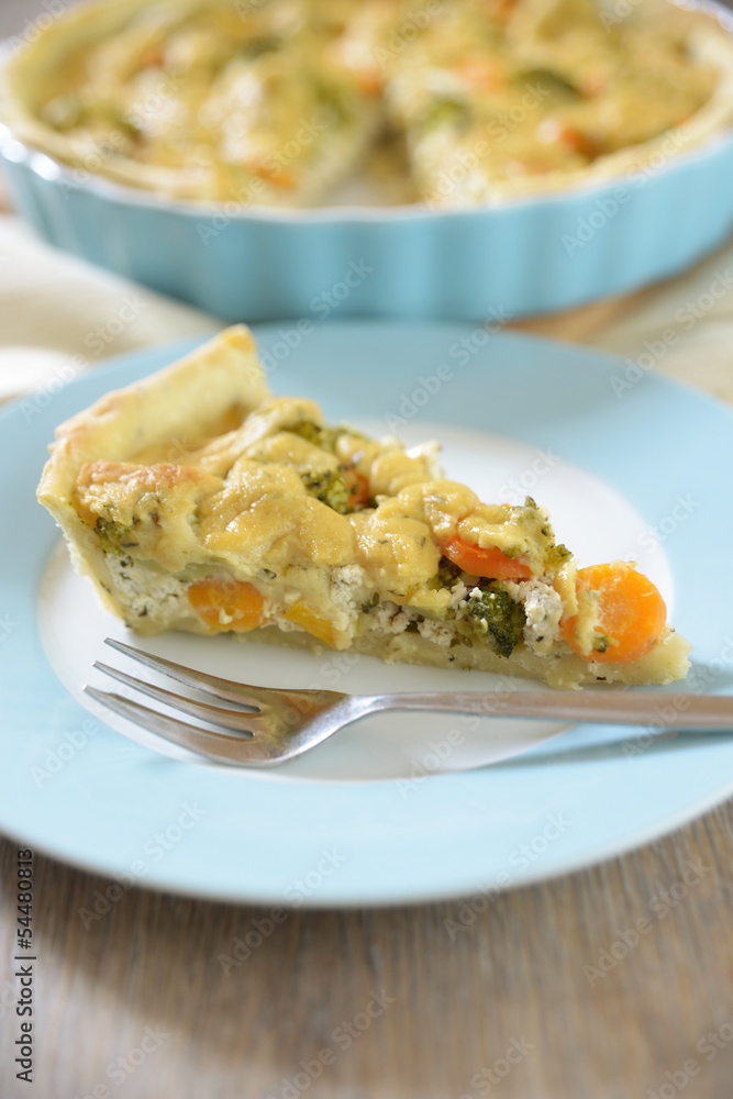 Gemüse-Tofu-Tarte mit Hefeschmelz Gemüse-Tofu-Tarte mit Hefeschmelz