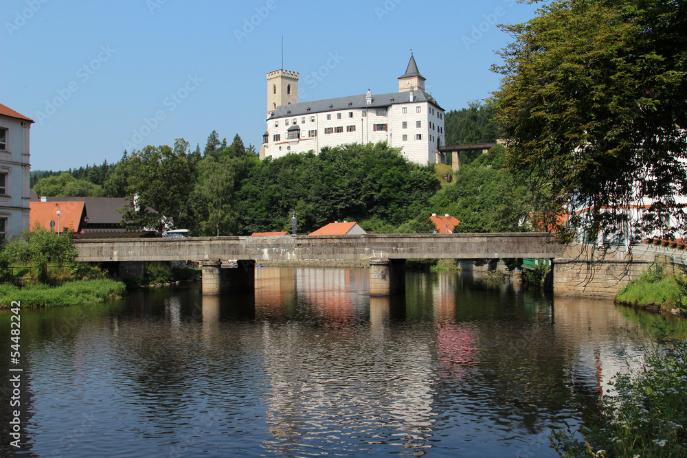 Rozmberk castle in the Czech Republic