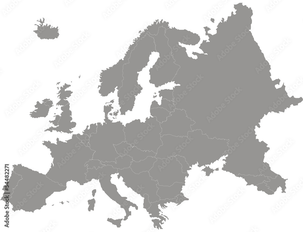Fototapeta carte d'europe
