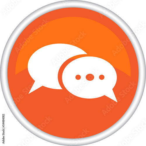 Круглый значок с изображением sms