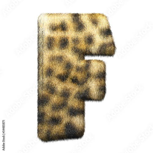 Wallpaper Mural Leopardenfell Letter "F" Torontodigital.ca