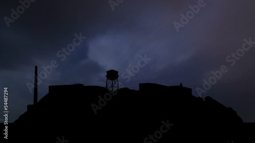 San Francisco Alcatraz night storm