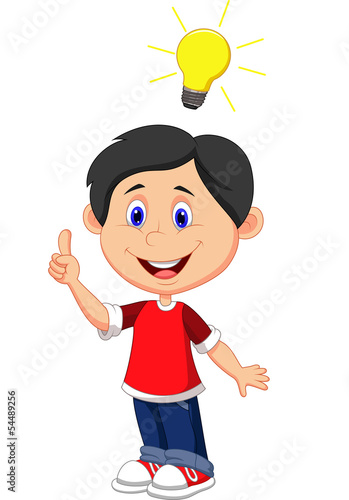 Boy with a good idea