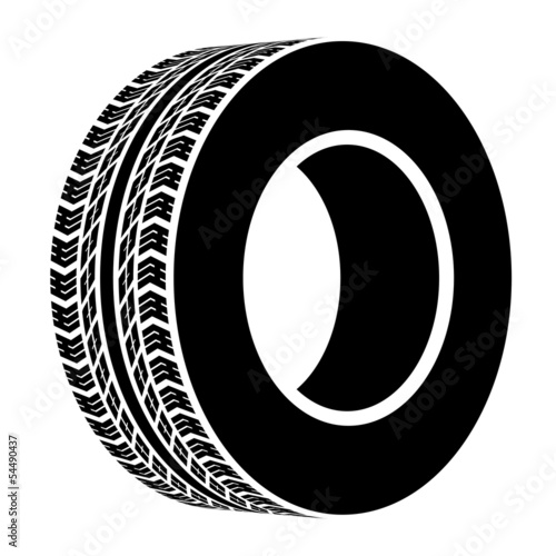 vector black terrain tyre symbol
