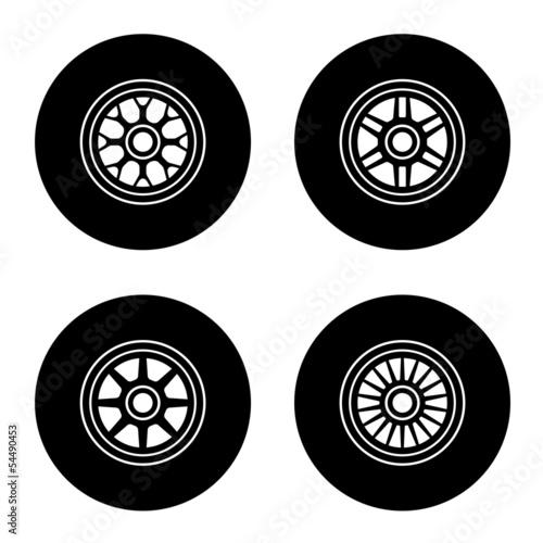 vector F1 wheel symbols