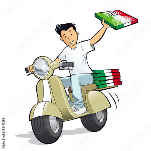 Pizzeria - Livraison pizza scooter