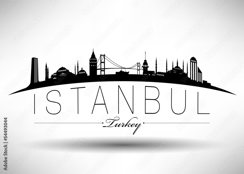 Obraz premium Istanbul Silhoutte Design
