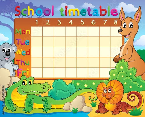 School timetable theme image 8