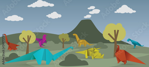 World of origami dinosaurs