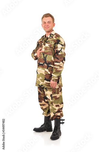 man in camouflage