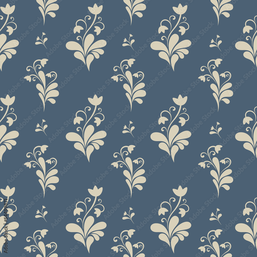 Floral ornate seamless pattern. Floral ornate seamless pattern.