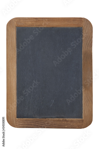 Old slate primer isolated on white with clipping path