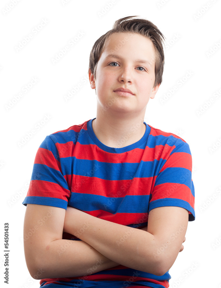 Teenage boy (Causian) waist up portrait Teenage boy (Causian) waist up portrait