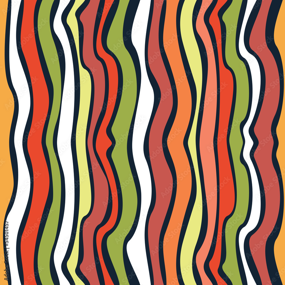 Seamless wave hand-drawn pattern, waves background (seamlessly t Seamless wave hand-drawn pattern, waves background (seamlessly t