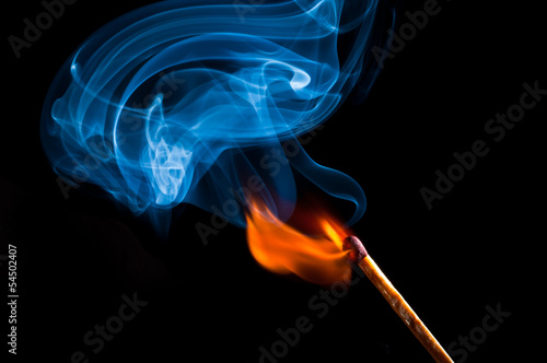 Bild auf Leinwand Smoke and Fire