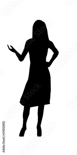 Silhuette of women isolated
