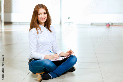 Free Download Young woman in casual - GFXLoad