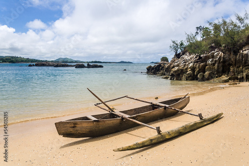 Canoe on the beach