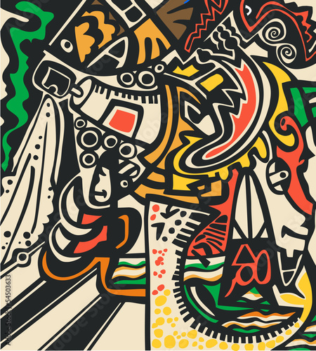 Abstract psychedelic background