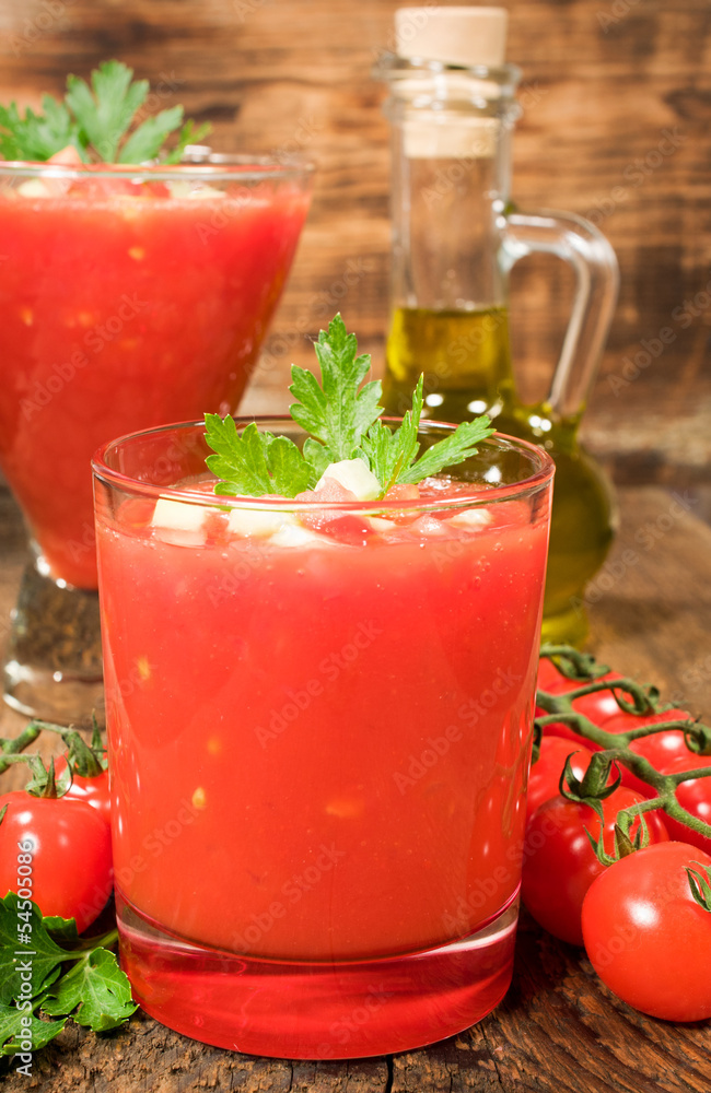gazpacho soup with cherry tomatoes gazpacho soup with cherry tomatoes