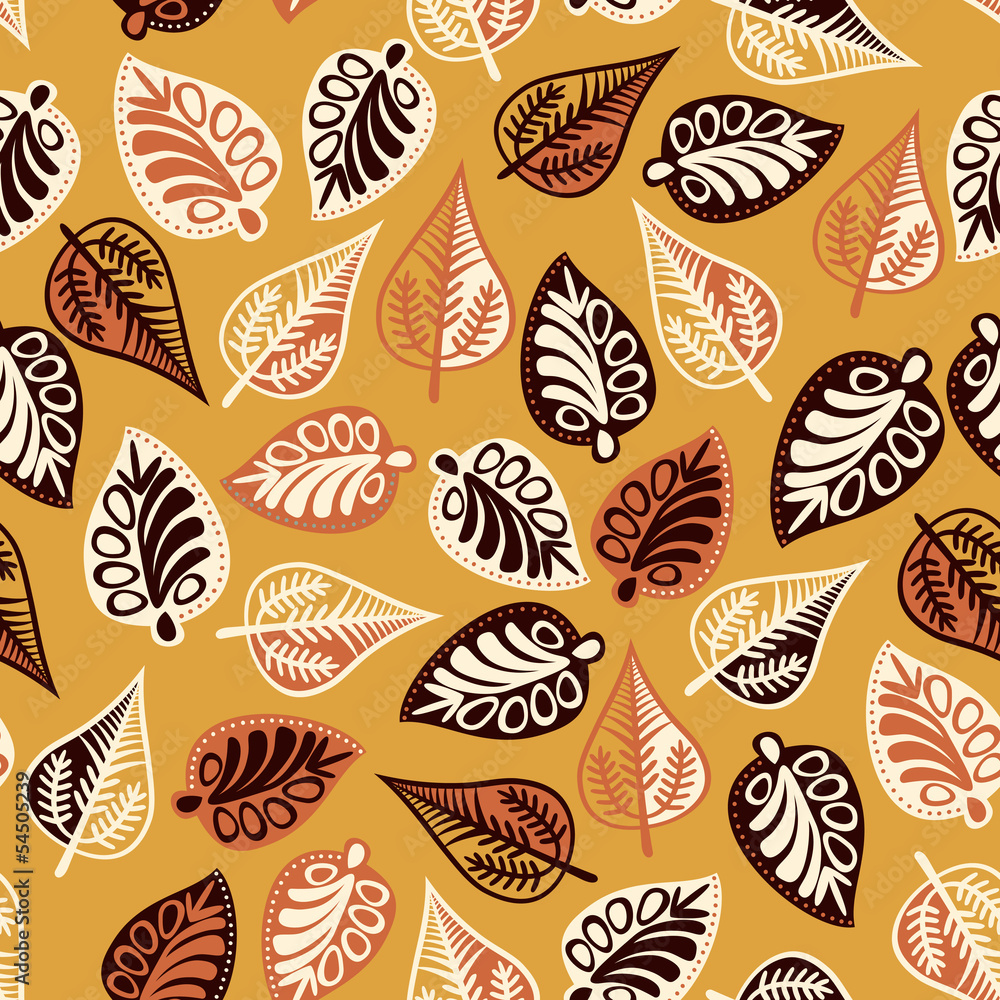 Summer seamless leaf pattern. Summer seamless leaf pattern.