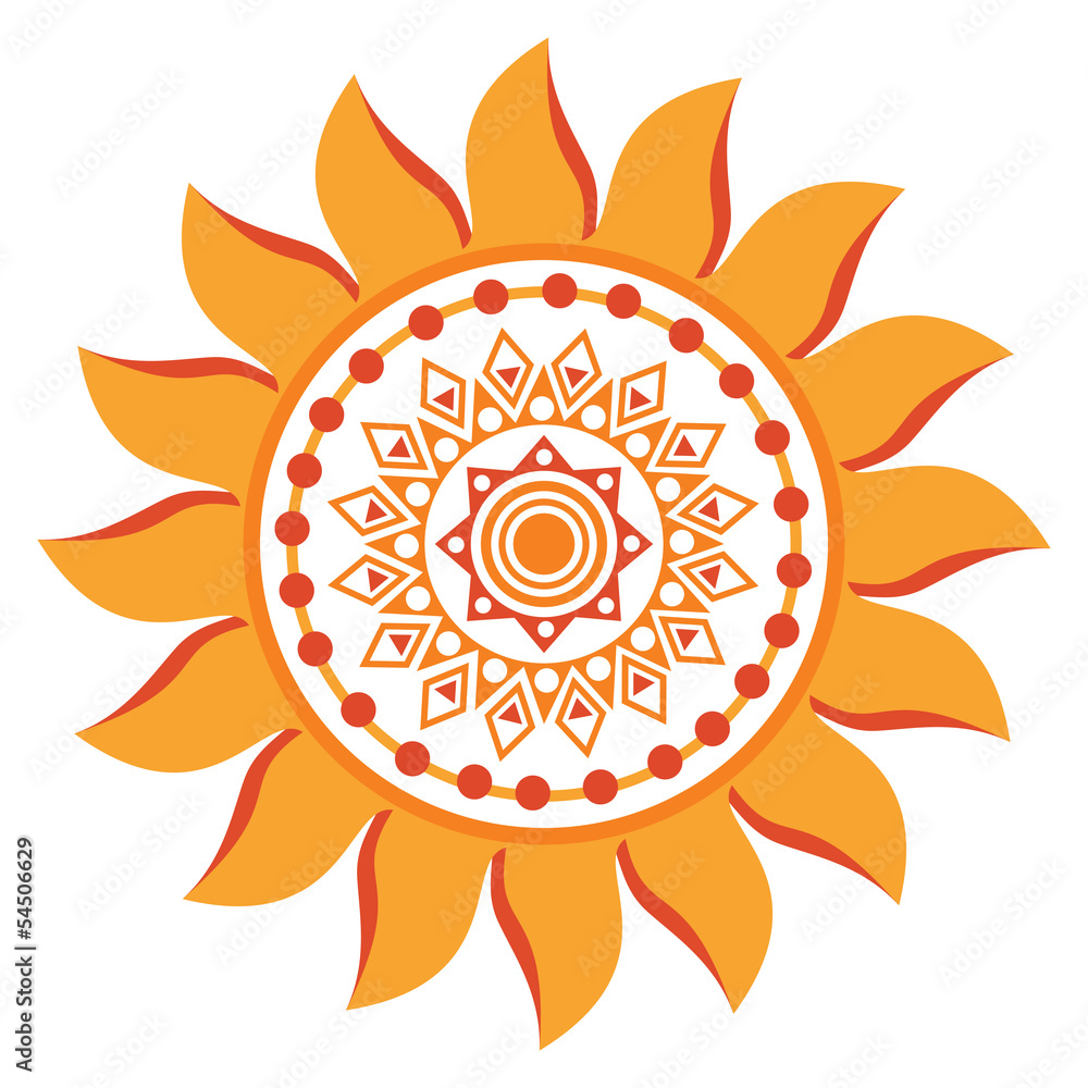 Stylized sun, vector Stylized sun, vector