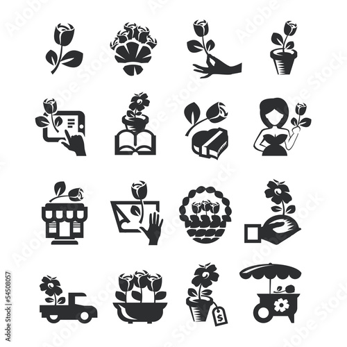 flower shop icons