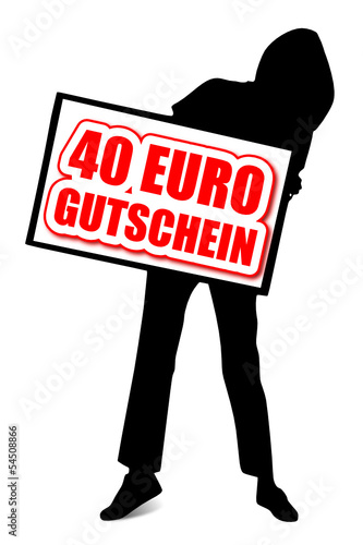 40 Euro Gutschein -. Silhouette