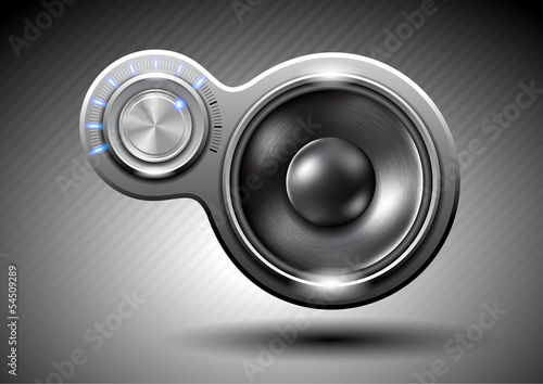 Abstract music speaker