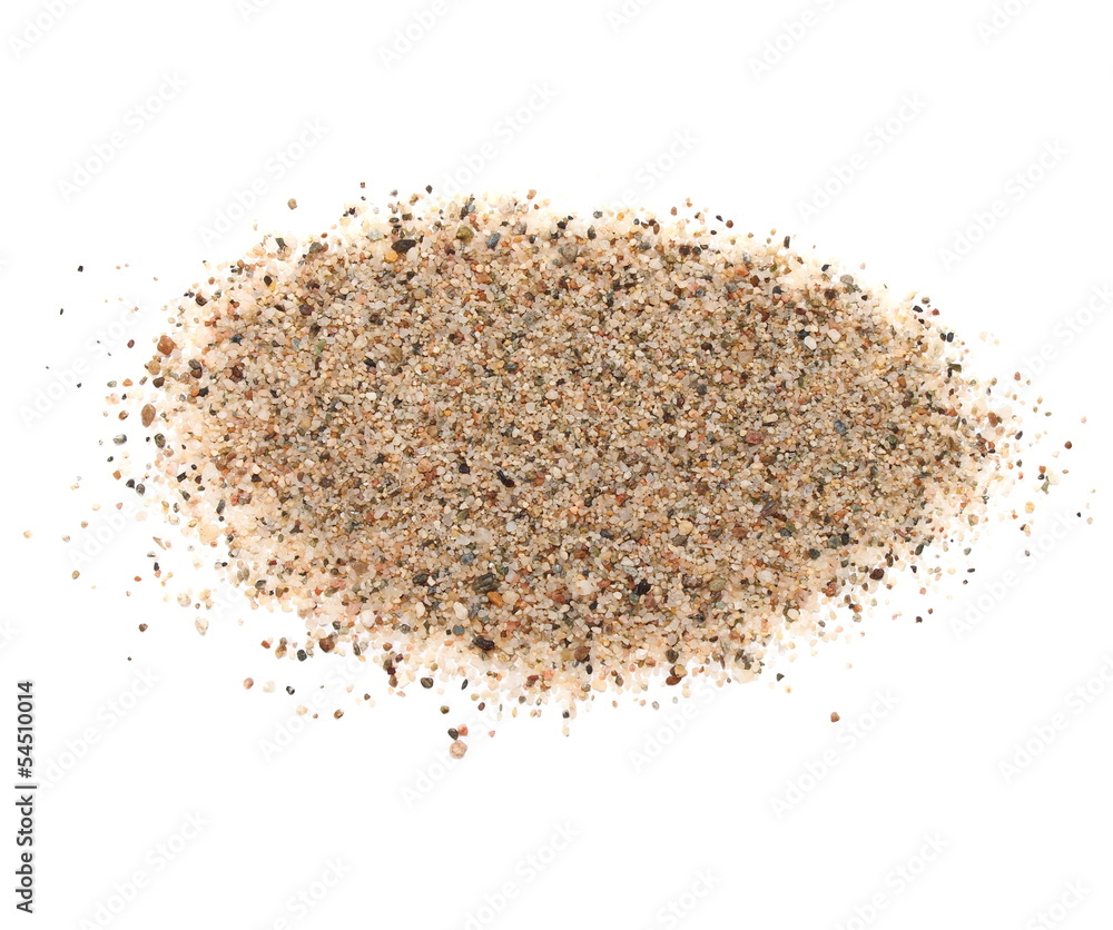 macro pile desert sand isolated on white background macro pile desert sand isolated on white background